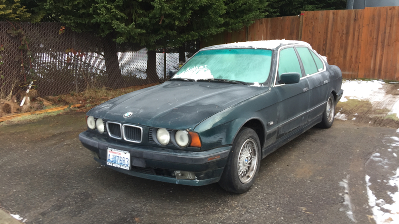 A wild E34 drivetrain appears.